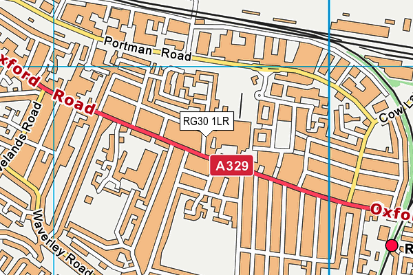 RG30 1LR map - OS VectorMap District (Ordnance Survey)