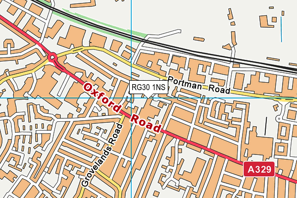 RG30 1NS map - OS VectorMap District (Ordnance Survey)