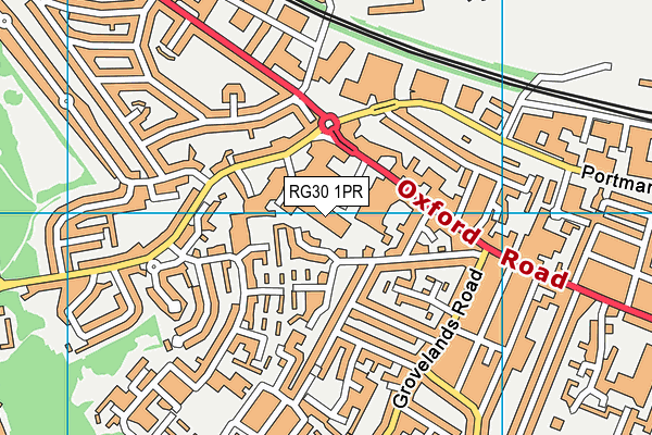 RG30 1PR map - OS VectorMap District (Ordnance Survey)