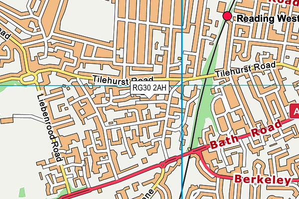 RG30 2AH map - OS VectorMap District (Ordnance Survey)