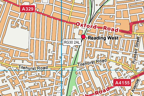 RG30 2AL map - OS VectorMap District (Ordnance Survey)