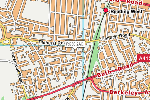 RG30 2AQ map - OS VectorMap District (Ordnance Survey)