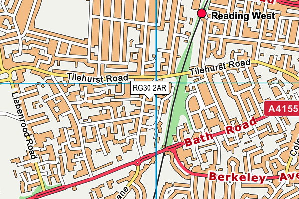 RG30 2AR map - OS VectorMap District (Ordnance Survey)