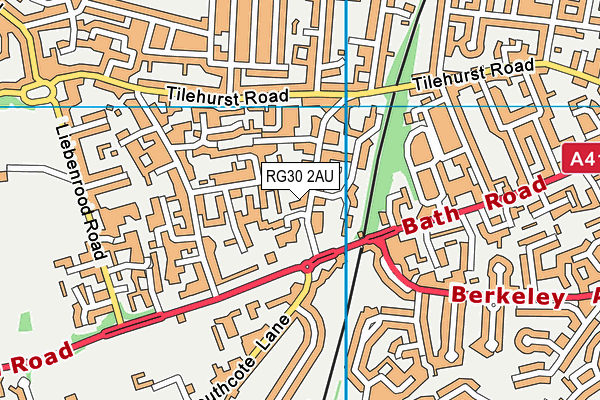 RG30 2AU map - OS VectorMap District (Ordnance Survey)