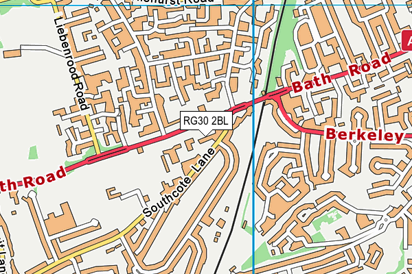 RG30 2BL map - OS VectorMap District (Ordnance Survey)