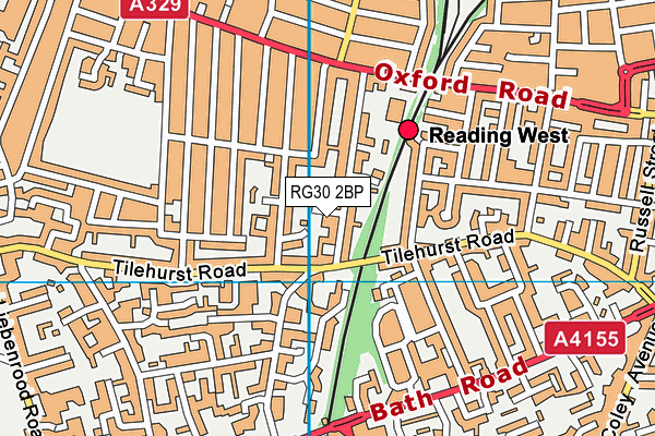 RG30 2BP map - OS VectorMap District (Ordnance Survey)