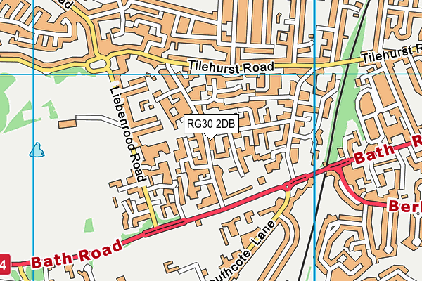 RG30 2DB map - OS VectorMap District (Ordnance Survey)