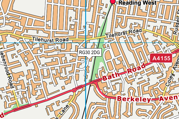 RG30 2DG map - OS VectorMap District (Ordnance Survey)
