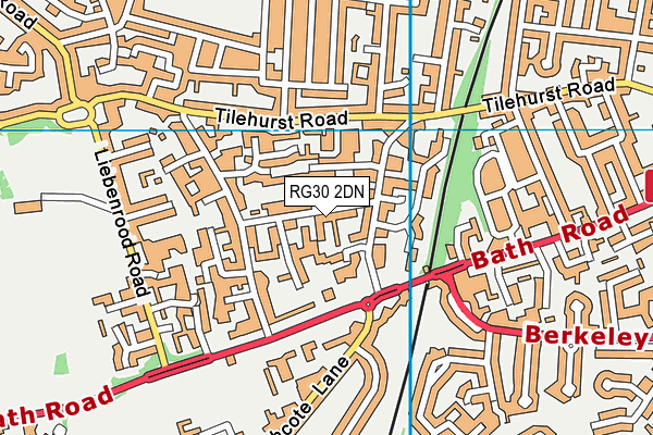 RG30 2DN map - OS VectorMap District (Ordnance Survey)