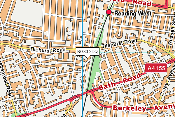 RG30 2DQ map - OS VectorMap District (Ordnance Survey)