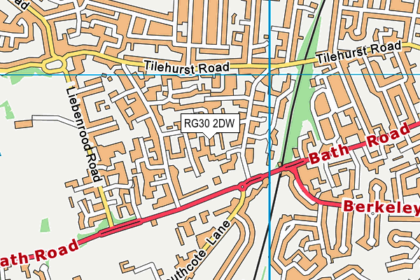 RG30 2DW map - OS VectorMap District (Ordnance Survey)