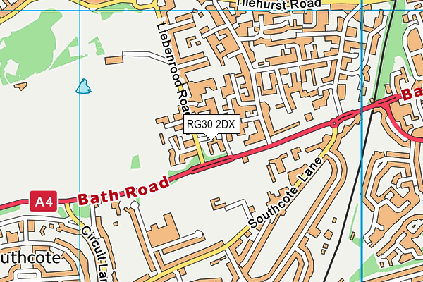 RG30 2DX map - OS VectorMap District (Ordnance Survey)