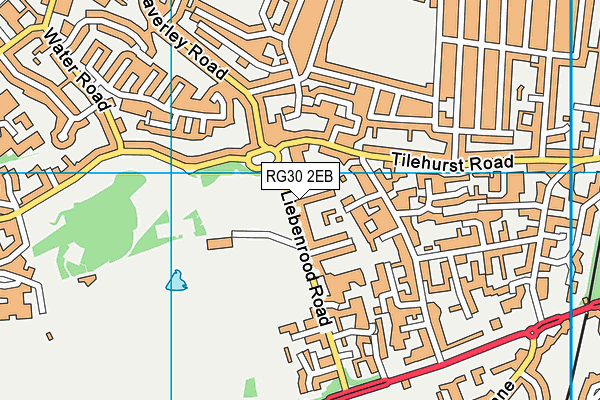 RG30 2EB map - OS VectorMap District (Ordnance Survey)