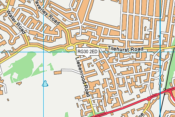 RG30 2ED map - OS VectorMap District (Ordnance Survey)