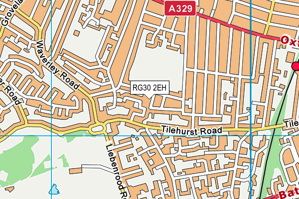 RG30 2EH map - OS VectorMap District (Ordnance Survey)