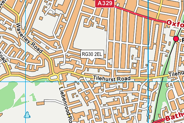 RG30 2EL map - OS VectorMap District (Ordnance Survey)