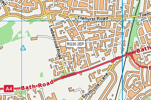 RG30 2EP map - OS VectorMap District (Ordnance Survey)