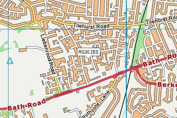 RG30 2ES map - OS VectorMap District (Ordnance Survey)