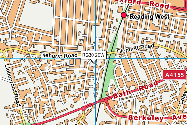 RG30 2EW map - OS VectorMap District (Ordnance Survey)