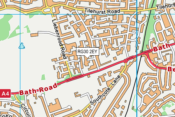 RG30 2EY map - OS VectorMap District (Ordnance Survey)