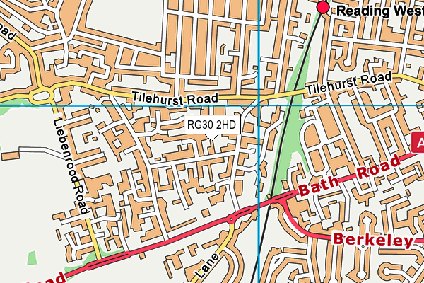 RG30 2HD map - OS VectorMap District (Ordnance Survey)