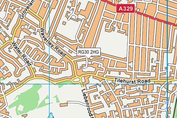 RG30 2HG map - OS VectorMap District (Ordnance Survey)