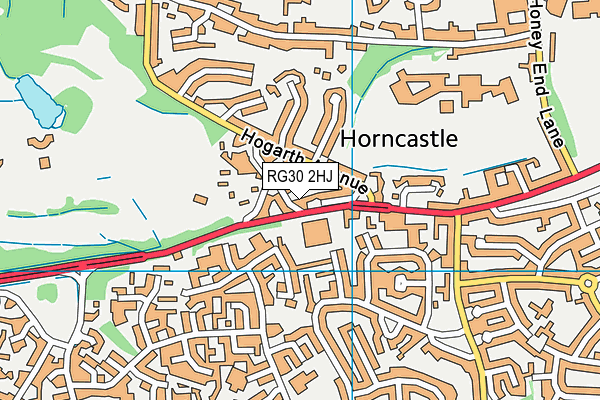 RG30 2HJ map - OS VectorMap District (Ordnance Survey)