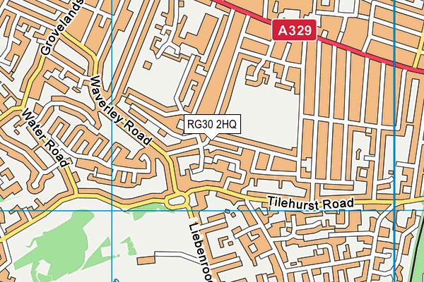 RG30 2HQ map - OS VectorMap District (Ordnance Survey)