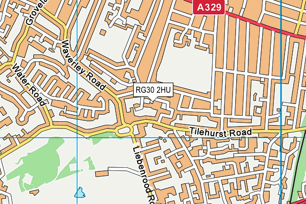 RG30 2HU map - OS VectorMap District (Ordnance Survey)