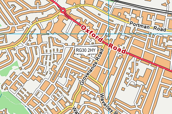 RG30 2HY map - OS VectorMap District (Ordnance Survey)