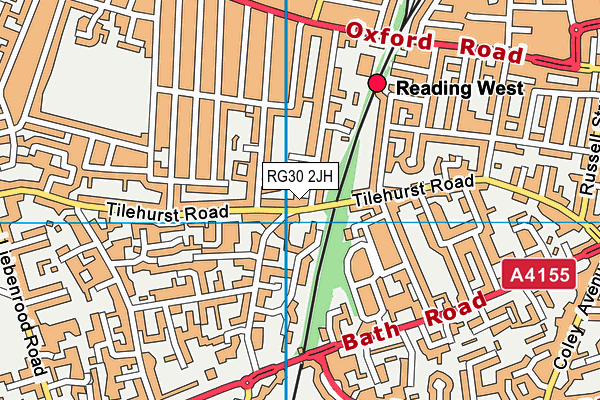 RG30 2JH map - OS VectorMap District (Ordnance Survey)