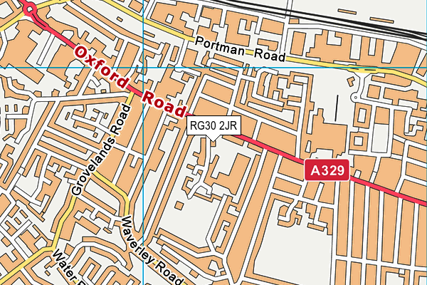 RG30 2JR map - OS VectorMap District (Ordnance Survey)