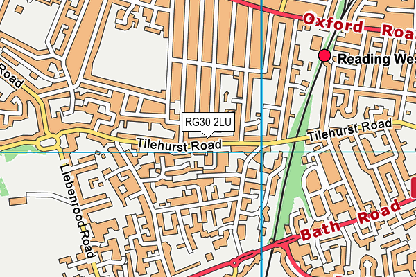 RG30 2LU map - OS VectorMap District (Ordnance Survey)