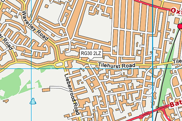 RG30 2LZ map - OS VectorMap District (Ordnance Survey)