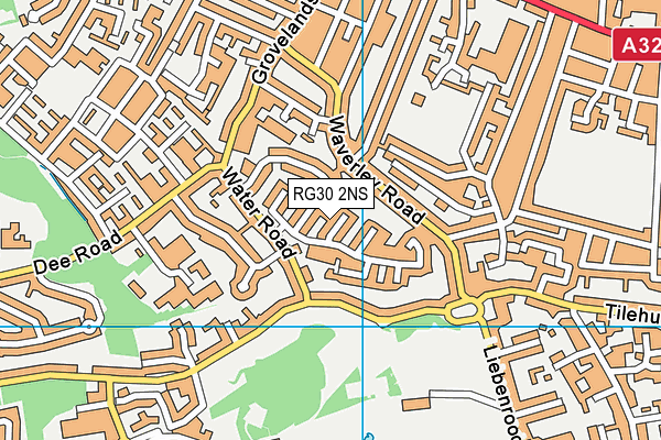 RG30 2NS map - OS VectorMap District (Ordnance Survey)