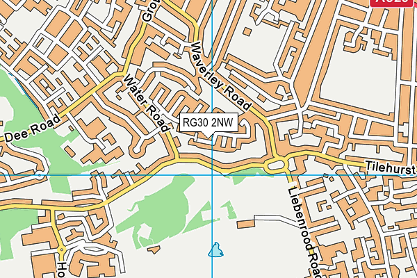 RG30 2NW map - OS VectorMap District (Ordnance Survey)