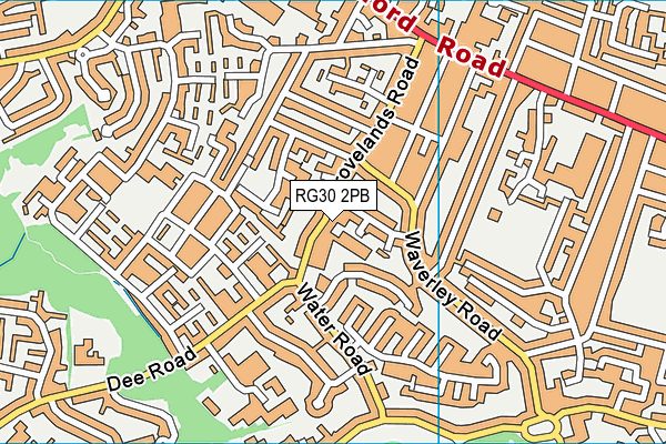 RG30 2PB map - OS VectorMap District (Ordnance Survey)