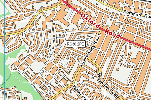 RG30 2PE map - OS VectorMap District (Ordnance Survey)