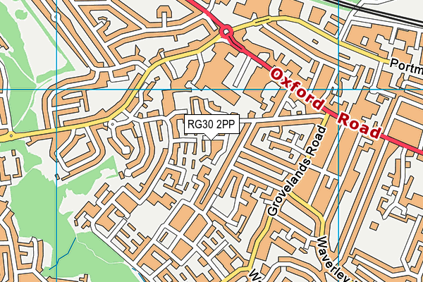 RG30 2PP map - OS VectorMap District (Ordnance Survey)