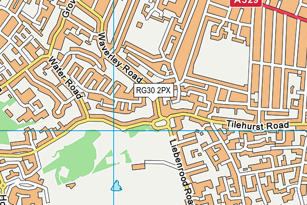 RG30 2PX map - OS VectorMap District (Ordnance Survey)