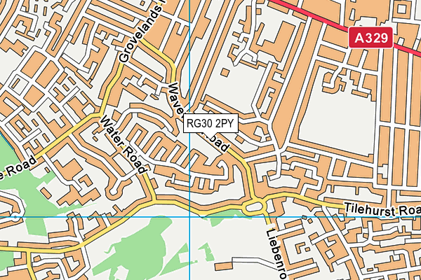 RG30 2PY map - OS VectorMap District (Ordnance Survey)