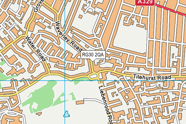 RG30 2QA map - OS VectorMap District (Ordnance Survey)