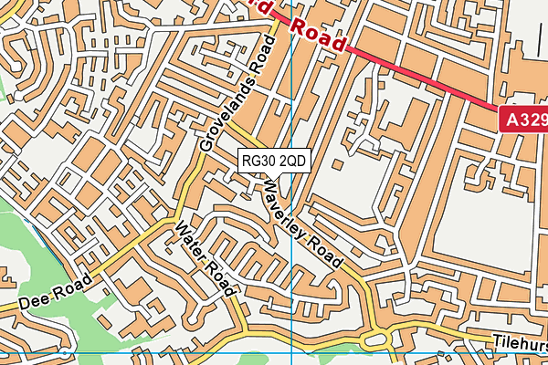 RG30 2QD map - OS VectorMap District (Ordnance Survey)