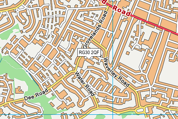 RG30 2QF map - OS VectorMap District (Ordnance Survey)