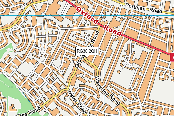 RG30 2QH map - OS VectorMap District (Ordnance Survey)