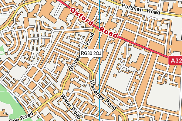 RG30 2QJ map - OS VectorMap District (Ordnance Survey)