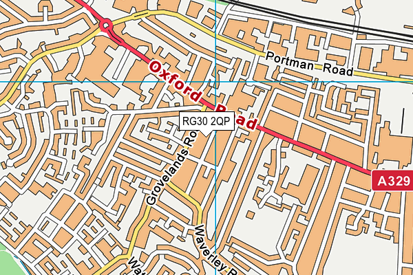 RG30 2QP map - OS VectorMap District (Ordnance Survey)