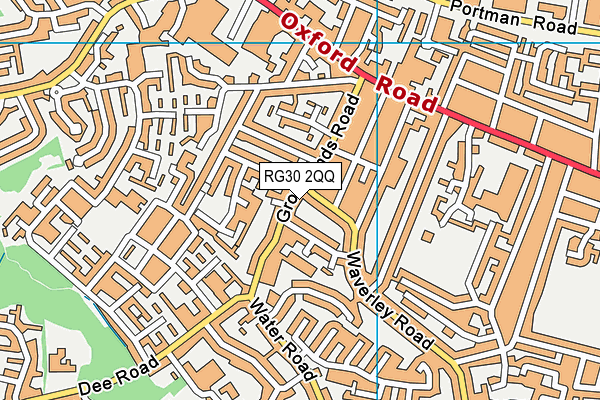 RG30 2QQ map - OS VectorMap District (Ordnance Survey)