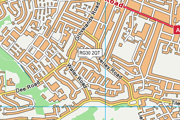 RG30 2QT map - OS VectorMap District (Ordnance Survey)