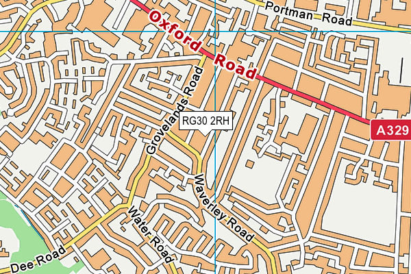 RG30 2RH map - OS VectorMap District (Ordnance Survey)